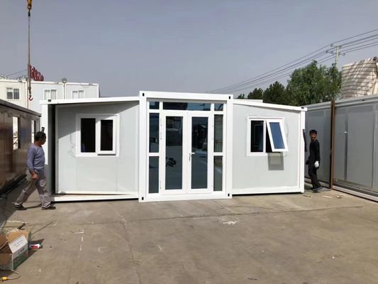 Verzinkte Stahlrahmen Containerhäuser Moderne Bewegliche Wohnflächen Klappfächer