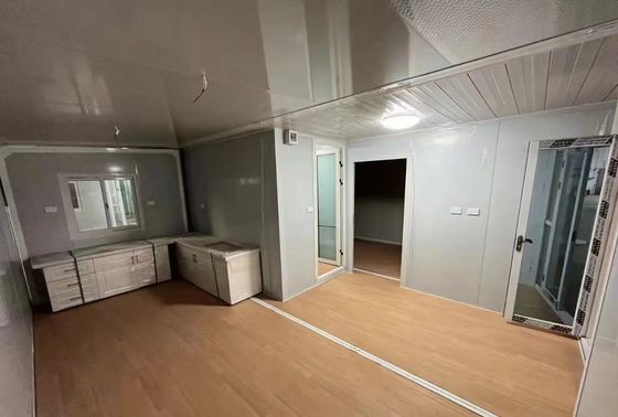 Verzinkte Stahlrahmen Containerhäuser Moderne Bewegliche Wohnflächen Klappfächer