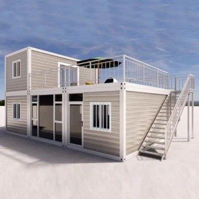 Luxus-Bürogebäude Recycelbares Prefab Containerhaus für Familien