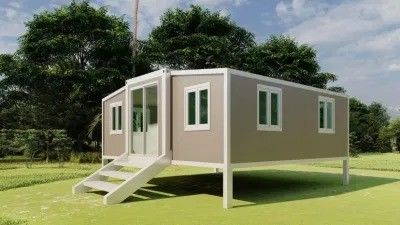 Modernes Prefab Erweiterbares Haus 3 in 1 Stahl Schlafzimmer Containerhaus
