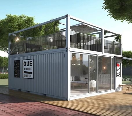 20ft/40ft Galvanisierter Stahlrahmen Leichtstahl Trennbehälter Vorgefertigtes Haus