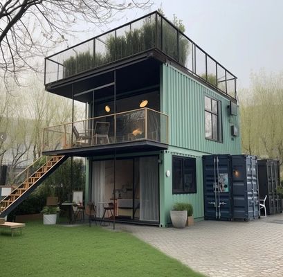 20ft/40ft Galvanisierter Stahlrahmen Leichtstahl Trennbehälter Vorgefertigtes Haus