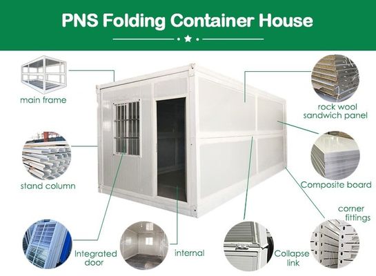 Mini ökonomisch modular gefertigte Ein-Rahmen-Haus Moderne Stahl Luxus Container Design