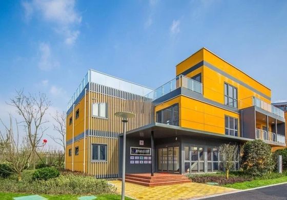 Einfache Montage vorgefertigtes abnehmbares Containerhaus mit leichter Stahlstruktur Wand