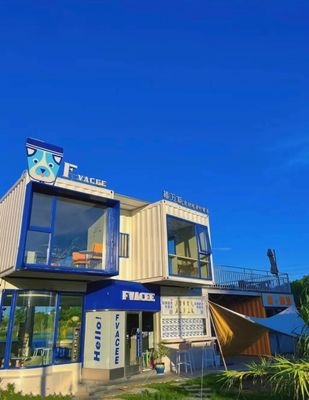 Einfache Montage vorgefertigtes abnehmbares Containerhaus mit leichter Stahlstruktur Wand