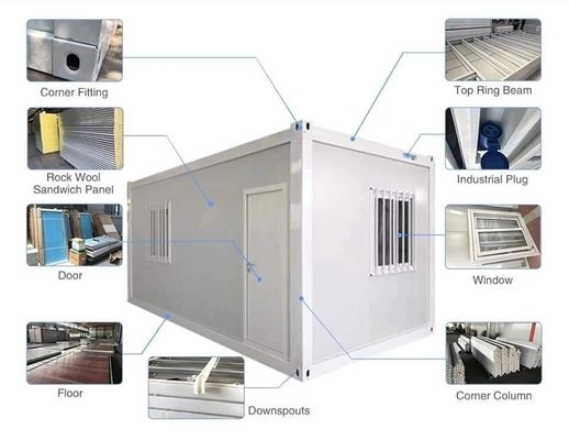 Modulare Prefab Flat Pack Häuser für Garage-Speicher