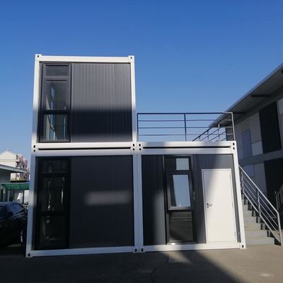 Verzinkte Stahlrahmen, abnehmbare Containerhäuser für vorgefertigte Unterkünfte