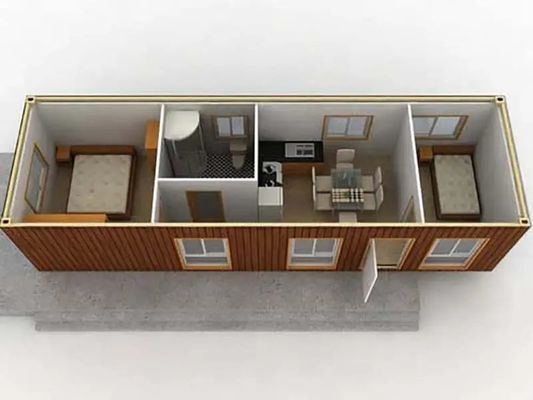Büro Sandwich Panel Haus Vorgefertigter Behälter Restaurant mit Küchematerialien