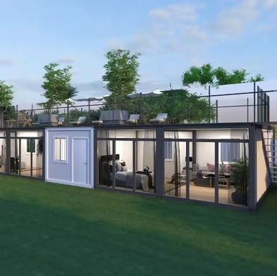 Moderner einfacher Stil Klappcontainerhaus für modernes portables Containerbüro