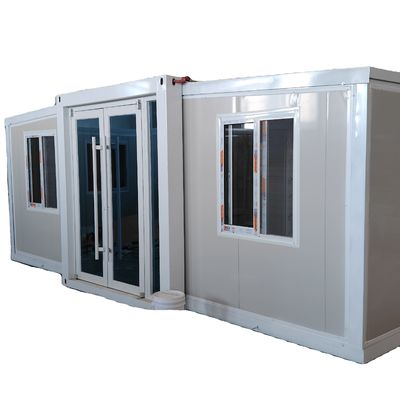 20 Fuß vorgefertigtes portables kleines Haus Klappfach mit 3 Schlafzimmern PVC-Rutschenfenster