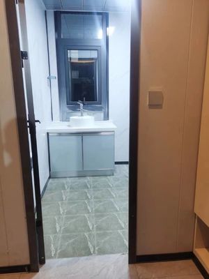 20 Fuß vorgefertigtes portables kleines Haus Klappfach mit 3 Schlafzimmern PVC-Rutschenfenster