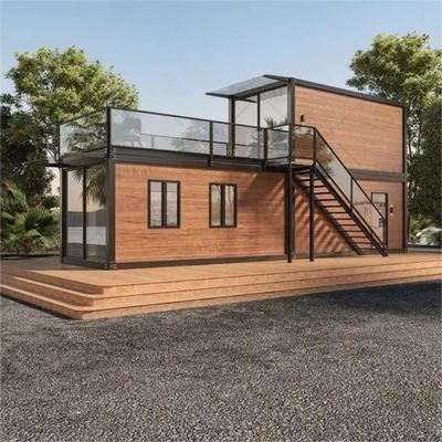 Modernes Design Stahlkonstruktion Containerhaus für maßgeschneiderte Farbe Wohnhaus Prefab