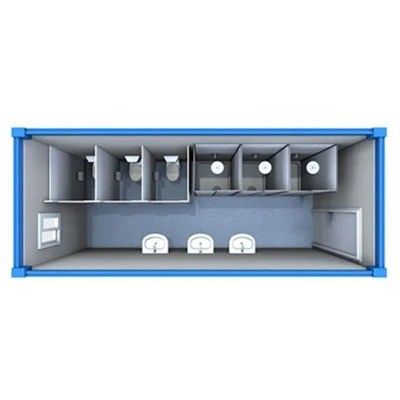 Moderne Design-Stil 20FT/40FT Flat Pack Container Haus für modulare mobile Toilette