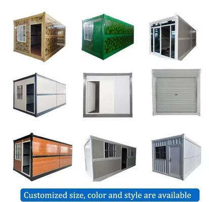 Stahl Tür Klappcontainer Haus Flat Pack Vorgefertigt 20ft 40ft