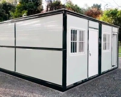 Moderner Design Stil Klappbare mobile Containerhäuser mit Stahltür