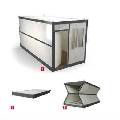 Moderner Design Stil Klappbare mobile Containerhäuser mit Stahltür