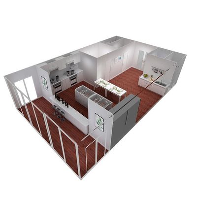 Home Office 20FT / 40FT Vorgefertigtes Modular Wohnzimmer für Schlafzimmer Küche Garage