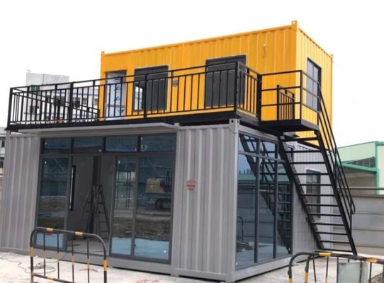 Flat Pack Container mit Isolierung feuerfeste Sandwich-Panel aus Steinwolle in individueller Farbe
