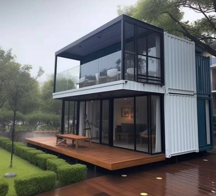 Flat Pack Container mit Isolierung feuerfeste Sandwich-Panel aus Steinwolle in individueller Farbe