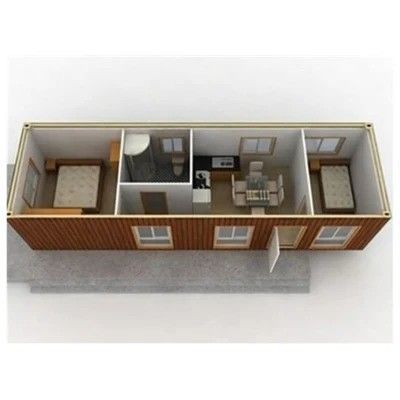 20ft oder 40ft Mobile Living Container House mit kundenspezifischer galvanisierter Stahlstruktur