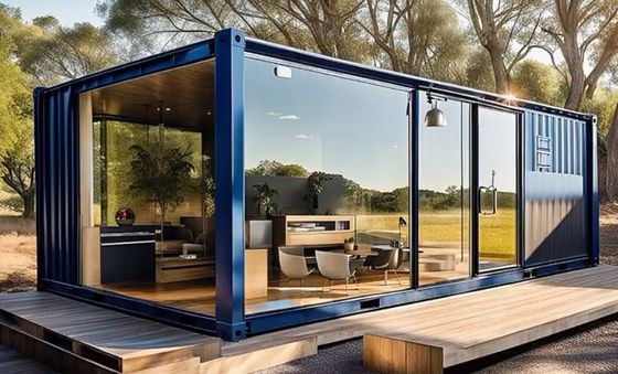 Energie-Sandwich-Panel Flat Pack Container Zuhause für nachhaltiges Leben