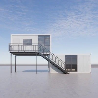 Kleine vorgefertigte Modulhäuser für den Bau von Werkstattlagern