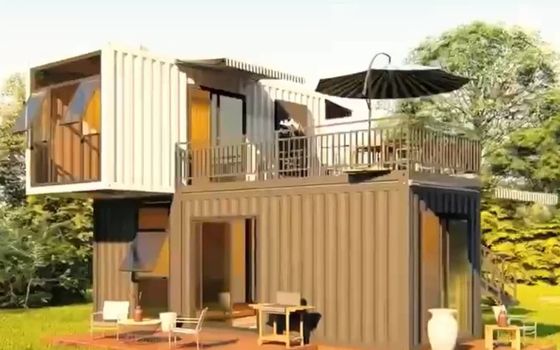 Hotel Flat Pack Container House Tragbare und anpassbare Unterkunft