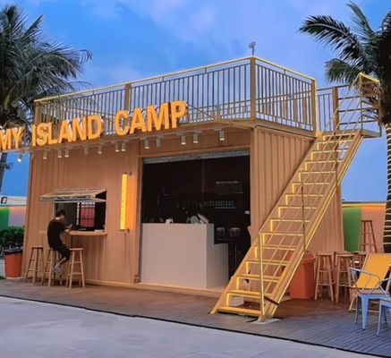 Hotel Flat Pack Container House Tragbare und anpassbare Unterkunft