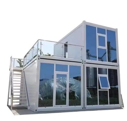 20ft 40ft Leichtstahl Flat Pack Container Fertighaus für zwei Schichten Wohnung