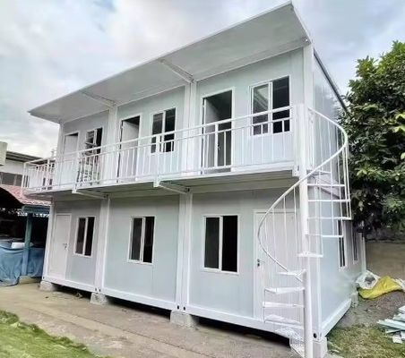 20ft 40ft Leichtstahl Flat Pack Container Fertighaus für zwei Schichten Wohnung