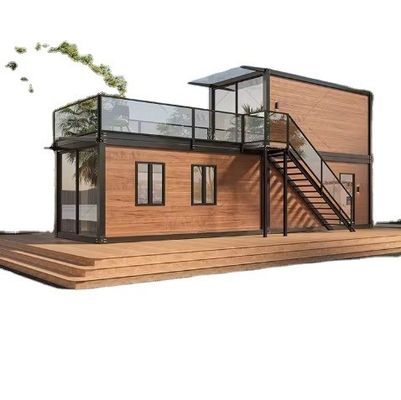 Moderne Gestaltung Stahlkonstruktion Portable Prefab Klappcontainerhaus
