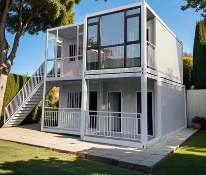 Moderne Gestaltung Stahlkonstruktion Portable Prefab Klappcontainerhaus
