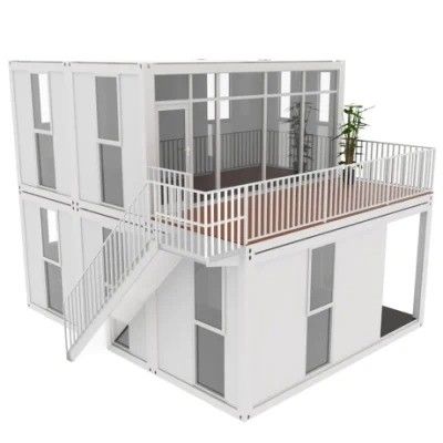 Moderne, zusammengebaute Fettpack Container-Haus für tragbares vorgefertigtes Wohnen