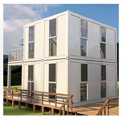 Moderne, zusammengebaute Fettpack Container-Haus für tragbares vorgefertigtes Wohnen