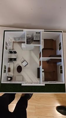 Modernes Mehrfunktionshaus mit 2 erweiterbaren Schlafzimmern